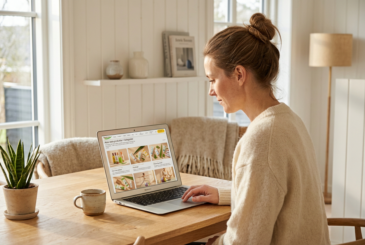 Kategorioversigt over Aloe vera-produkter hos NordicAlo